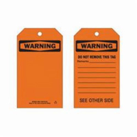 &eacute;tiquettes de s&eacute;curit&eacute; auto-plastifiantes, Polyester, 4" la x 7" h, Anglais Distribution Jean Lapalme