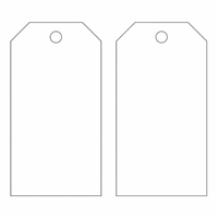 &eacute;tiquettes vierges pour la pr&eacute;vention des accidents, M&eacute;tal, 3" la x 5-3/4" h Distribution Jean Lapalme