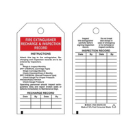 Inspection Record Tags, Polyester, 3" W x 5-3/4" H, English Distribution Jean Lapalme