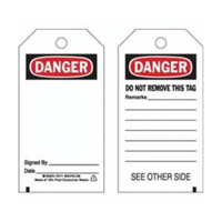 &eacute;tiquettes de pr&eacute;vention des accidents, Polyester, 3" la x 5-3/4" h, Anglais Distribution Jean Lapalme