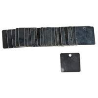 Blank Square Valve Tags, Steel, 1-1/2" W x 1-1/2" H Distribution Jean Lapalme