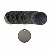 Blank Write-On Valve Tags, Stainless Steel, 1.5" dia Distribution Jean Lapalme