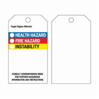 Self-Laminating Right-To-Know Tags, Polyester, 3" W x 5-3/4" H, English Distribution Jean Lapalme