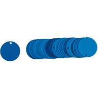 Blank Round Valve Tags, Aluminum, 2" dia Distribution Jean Lapalme