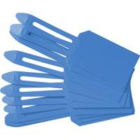 Blank Plastic Lock-On Tags, Plastic, 3-1/4" W x 5-4/5" H, Blank Distribution Jean Lapalme