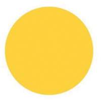 Round Write-On Labels, Circle, 3" L x 3" W, Yellow Distribution Jean Lapalme