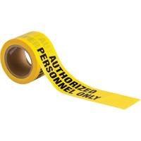 Barricade Tape, English, 3" W x 200' L, 3 mils, Black on Yellow Distribution Jean Lapalme
