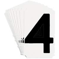 &eacute;tiquettes de lettres et chiffres gothiques individuels Quick-Align, 4, 4" h, Noir Distribution Jean Lapalme