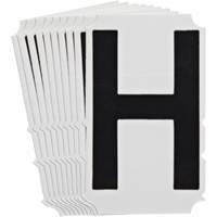 &eacute;tiquettes de lettres et chiffres gothiques individuels Quick-Align, H, 4" h, Noir Distribution Jean Lapalme