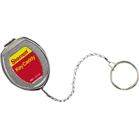 Porte-cl&eacute;s autor&eacute;tractable Key Caddy, Acier inoxydable, C&acirc;ble 21", Fixation Agrafe de ceinture Distribution Jean Lapalme