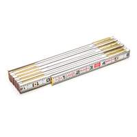 R&egrave;gle de maçon Red End, 6' lo, Bois, Graduations de 1/16" Distribution Jean Lapalme