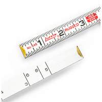 R&egrave;gle de maçon Red End, 6' lo, Bois, Graduations de 1/16" Distribution Jean Lapalme