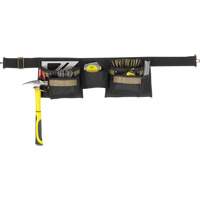 Deluxe Tool Belt Combo, Polyester, Black Distribution Jean Lapalme