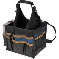 Large Electrical & Maintenance Tool Carrier, Polyester, 23 Pockets, Black Distribution Jean Lapalme