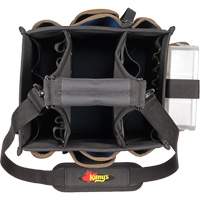 Large Electrical & Maintenance Tool Carrier, Polyester, 23 Pockets, Black Distribution Jean Lapalme