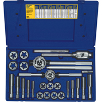 Hanson&reg; Fractional Tap & Hex Die Set, 25 Pieces Distribution Jean Lapalme