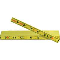 Fiberglass Folding Ruler, Outside Reading, 6' L, Composite, 1/16" Graduations Distribution Jean Lapalme