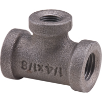 Tee, Reducing, Galvanized, 1" x 1/2" x 3/4" Distribution Jean Lapalme