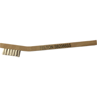 Small Cleaning Scratch Brushes, Stainless Steel, 3 x 7 Wire Rows, 7-3/4" Long Distribution Jean Lapalme