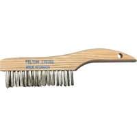Shoe Handle Scratch Brushes, Stainless Steel, 4 x 16 Wire Rows, 10" Long Distribution Jean Lapalme
