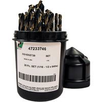 Heavy-Duty Drill Bit Set , 29 Pieces, High Speed Steel Distribution Jean Lapalme
