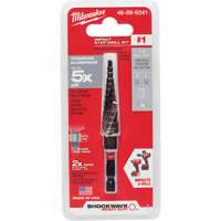 #1 Shockwave Impact Duty Step Drill Bit, 1/2" - 1-1/8" , 1/32" Increments, Titanium Distribution Jean Lapalme