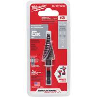 #3 Shockwave Impact Duty Step Drill Bit, 3/16" - 3/4" , 1/16" Increments, Titanium Distribution Jean Lapalme