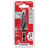 #8 Shockwave Impact Duty Step Drill Bit, 1/2" - 1" , 1/16" Increments, Titanium Distribution Jean Lapalme