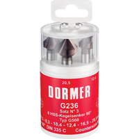 90° Countersink Set, 6 Pieces Distribution Jean Lapalme