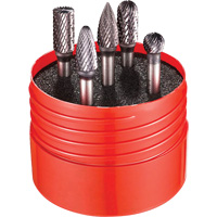 Double Cut Rotary Burr Set, 5 Pieces Distribution Jean Lapalme