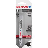 Lames de scie sauteuse pour coupe du m&eacute;tal, Bim&eacute;tal, 14 Dents par pouce, 3-5/8" lo x 3/8" la Distribution Jean Lapalme