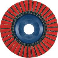 Disque &agrave; lamelles Twin Flap, 4-1/2" x 7/8", Type 27, Grain 40, C&eacute;ramique/Alumine de zirconium Distribution Jean Lapalme