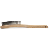 Scratch Brush, Stainless Steel, 4 x 19 Wire Rows, 13-11/16" Long Distribution Jean Lapalme