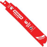 Lame de scie alternative de s&eacute;rie moyenne pour le m&eacute;tal, Bim&eacute;tal, 14-18 Dents par pouce, 6" lo x 1" la Distribution Jean Lapalme