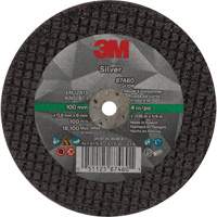 Silver Cut-Off Wheel, 4" x 0.04", 1/4"-28 Arbor, Type 1, Ceramic, 19100 RPM Distribution Jean Lapalme