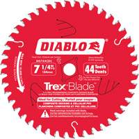 Lame de scie &agrave; d&eacute;couper Trex Blade, 7-1/4", 44 dents, Pour Plastique/Plastique Distribution Jean Lapalme