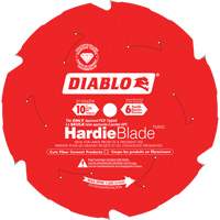 Lame de scie &agrave; d&eacute;couper HardieBlade, 10", 6 dents, Pour B&eacute;ton de fibre Distribution Jean Lapalme