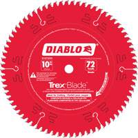 Lame de scie &agrave; d&eacute;couper Trex Blade, 10", 72 dents, Pour Plastique/Plastique Distribution Jean Lapalme