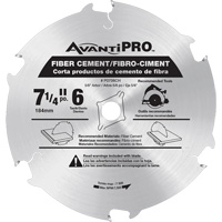 Lame de scie AvantiPro, 7-1/4", 6 dents, Pour B&eacute;ton de fibre Distribution Jean Lapalme