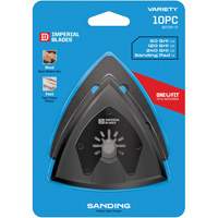 Patin de ponçage triangulaire pour outil oscillant et assortiment de papiers abrasifs One Fit Distribution Jean Lapalme