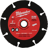 Carbide Abrasive Blade, 3" x 3/8" Arbor, Silicon Carbide, 20000 RPM Distribution Jean Lapalme