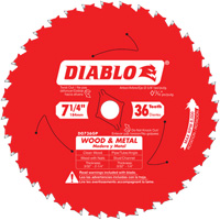 Lame de scie Cermet II Steel Demon, 7-1/4", 36 dents, Pour M&eacute;tal Distribution Jean Lapalme