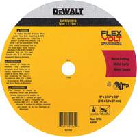FlexVolt&reg; Metal Cut-Off Wheel, 9-1/16" x 0.078", 22.23 mm Arbor, Ceramic, Type 1 Distribution Jean Lapalme
