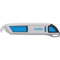 SECUNORM 500 Retractable Knife with Hook Blade No. 56, 10 mm, Heavy-Duty, Aluminum Handle Distribution Jean Lapalme
