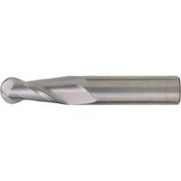 Fraise &agrave; embout sph&eacute;rique pour usage g&eacute;n&eacute;ral, 1/4" dia., 4" lo, 2 cannelures, 1/4" tige, Carbure Distribution Jean Lapalme