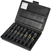Reduced Shank Silver & Deming Drill Bit Set, 8 Pieces, High Speed Cobalt Distribution Jean Lapalme