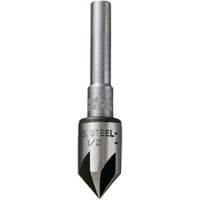 Fraise conique, 1/2", Acier rapide, Angle de 82°, 5 cannelures Distribution Jean Lapalme