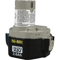 Pod-Style Battery, Ni-MH, 12 V, 2.6 A Distribution Jean Lapalme