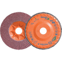 Enduro-Flex Stainless Flap Disc, 5" x 5", Type 27, 40 Grit, Zirconia Alumina Distribution Jean Lapalme