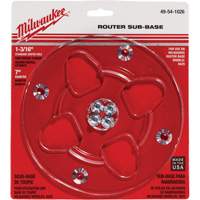 Clear 7" Diameter 1-3/16" Center Hole Sub-Base Distribution Jean Lapalme